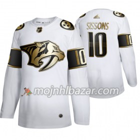 Dresovi Nashville Predators Colton Sissons 10 Adidas 2019-2020 Golden Edition Bijela Authentic - Muške